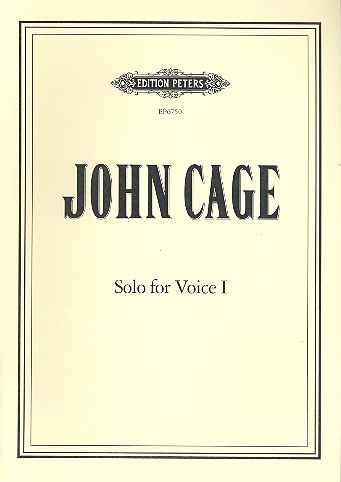 Solo for Voice 1&nbsp;&nbsp;für Gesang&nbsp;&nbsp;