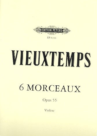 6 morceaux op.55  für Violine  