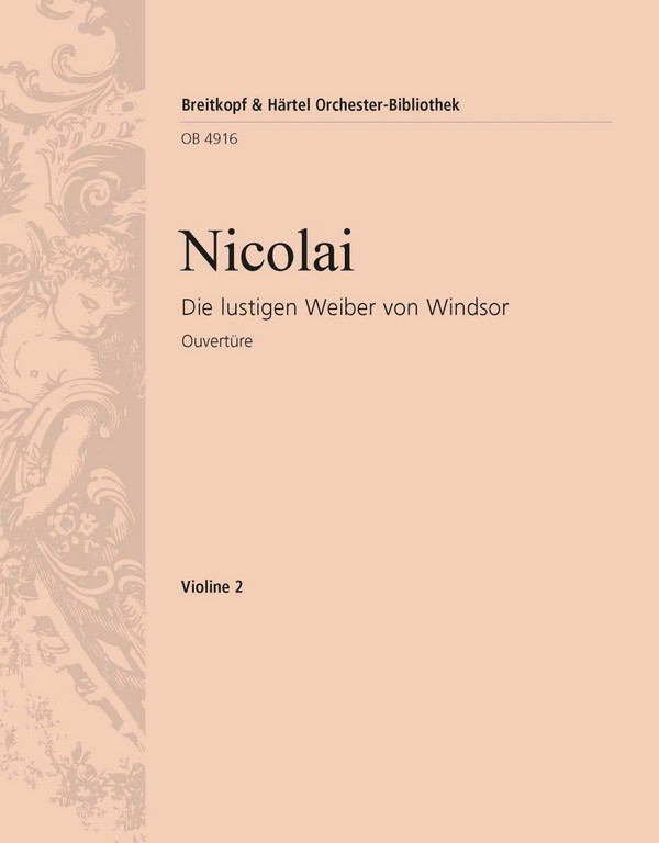 Die lustigen Weiber von Windsor - Ouvertüre&nbsp;&nbsp;für Orchester&nbsp;&nbsp;Violine 2