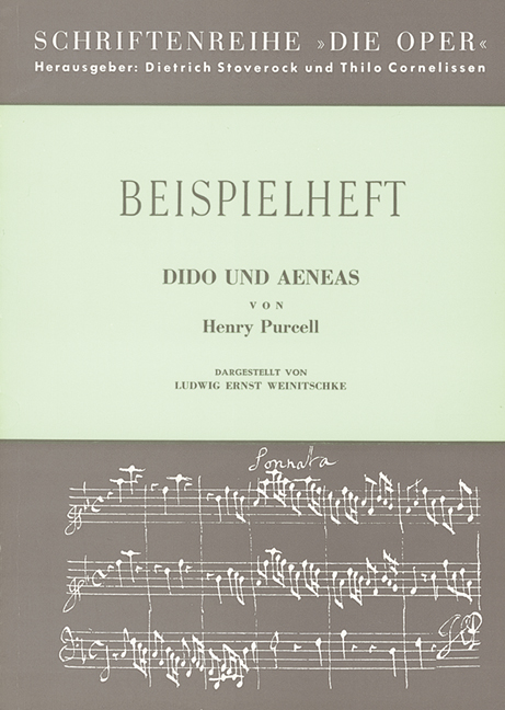 Dido und Aeneas von Henry Purcell  Die Oper  Beispielheft