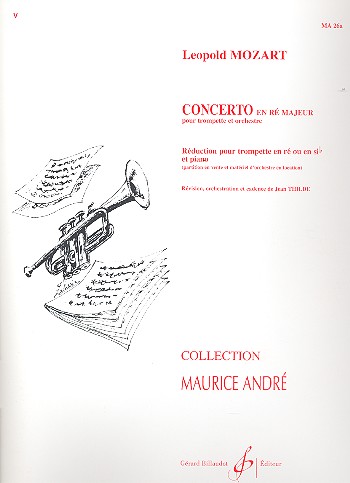 Concerto ré majeur pour trompette  et orchestre pour trompette et  piano