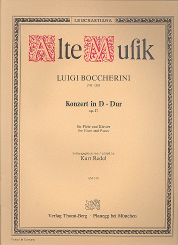 Konzert in D-Dur op.27  für Flöte und Klavier  