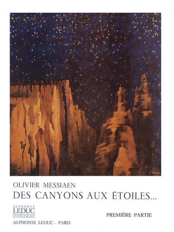 Des canyons aux étoiles vol.1  (nos.1-5) pour piano, cor,  xylorimba, glsp et orch.,   partition