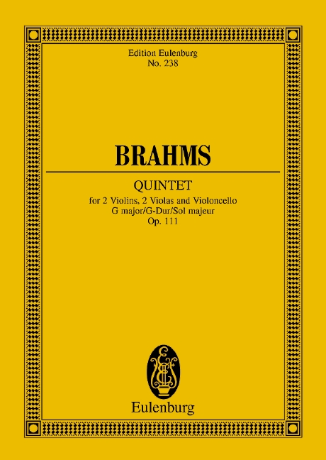 Streichquintett G-Dur op.111&nbsp;&nbsp;für 2 Violinen, 2 Violen und Violoncello&nbsp;&nbsp;Studienpartitur