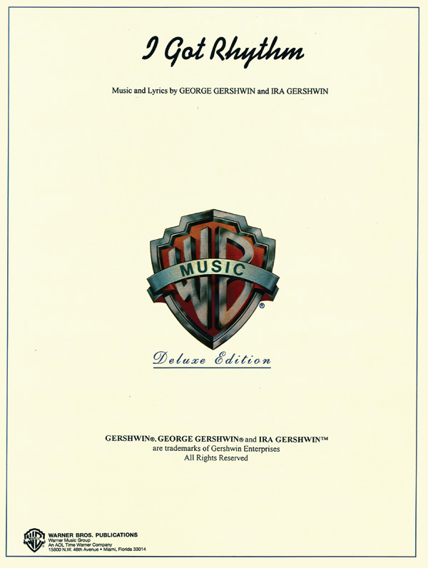 I got Rhythm  piano/vocal/guitar boxes  Einzelausgabe