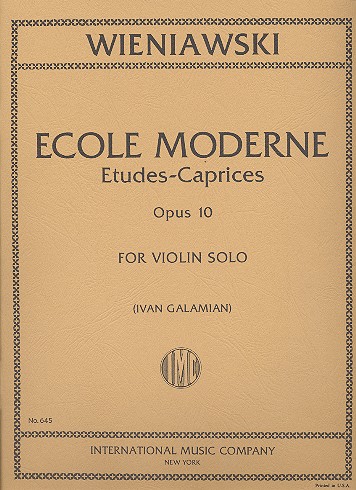 École moderne - 10 études caprices op.10  for violin  
