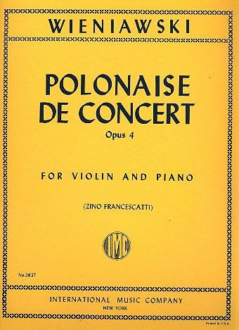 Polonaise de concert d major op. 4  for violin and piano  