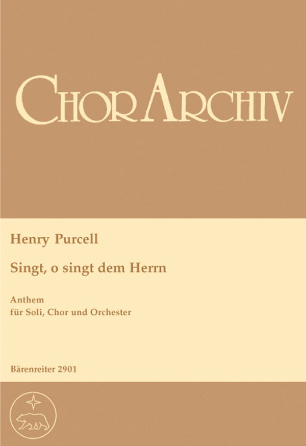 Singt, o singt dem Herrn - Anthem&nbsp;&nbsp;für Soli, Chor und Orchester&nbsp;&nbsp;Partitur (en/dt)