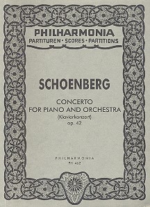 Konzert op.42 für Klavier und Orchester  Studienpartitur (1942)  