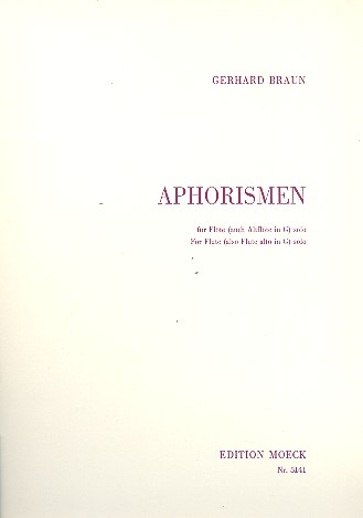 12 Aphorismen  für Flöte solo  