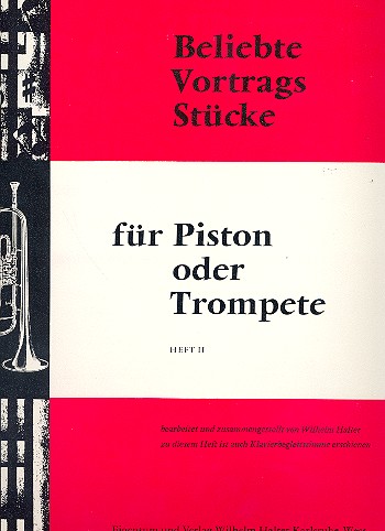 Beliebte Vortragsstücke Band 2  für Trompete (und Klavier)  Trompete solo