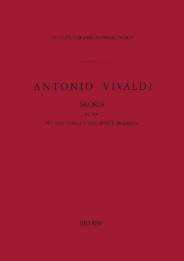 Gloria für Soli (SSA), gem Chor&nbsp;&nbsp;und Orchester&nbsp;&nbsp;Partitur
