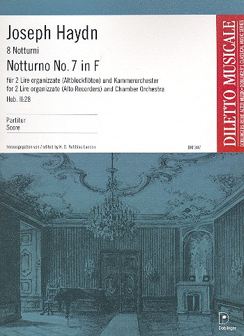 Notturno F-Dur Nr.7 Hob.II:28&nbsp;&nbsp;für 2 Altblockflöten und Orchester&nbsp;&nbsp;Partitur