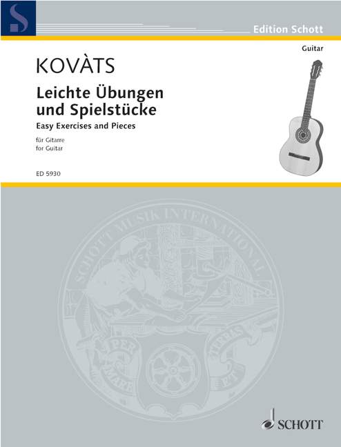 Leichte Übungen und Spielstücke  für Gitarre  