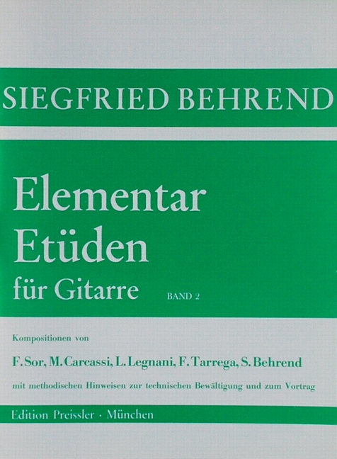 Elementar-Etüden Band 2  für Gitarre  