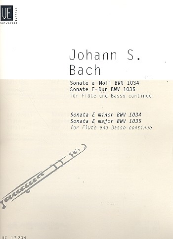 Sonate e-Moll BWV1034  und&nbsp;&nbsp;Sonate E-Dur BWV1035 für&nbsp;&nbsp;Flöte und Bc