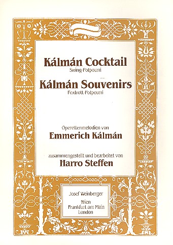 Kálmán Cocktail  und Kálmán Souveniers  für Klavier  