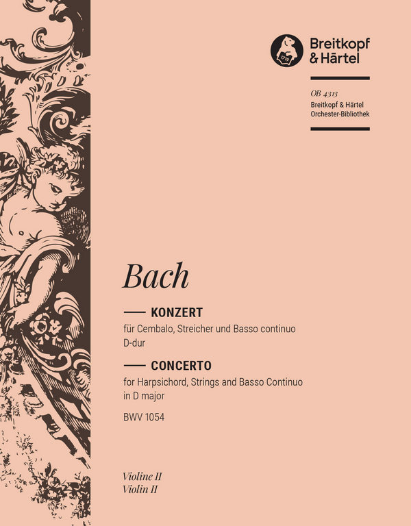 Konzert D-Dur BWV1054&nbsp;&nbsp;für Cembalo, Streicher und Bc&nbsp;&nbsp;Violine 2