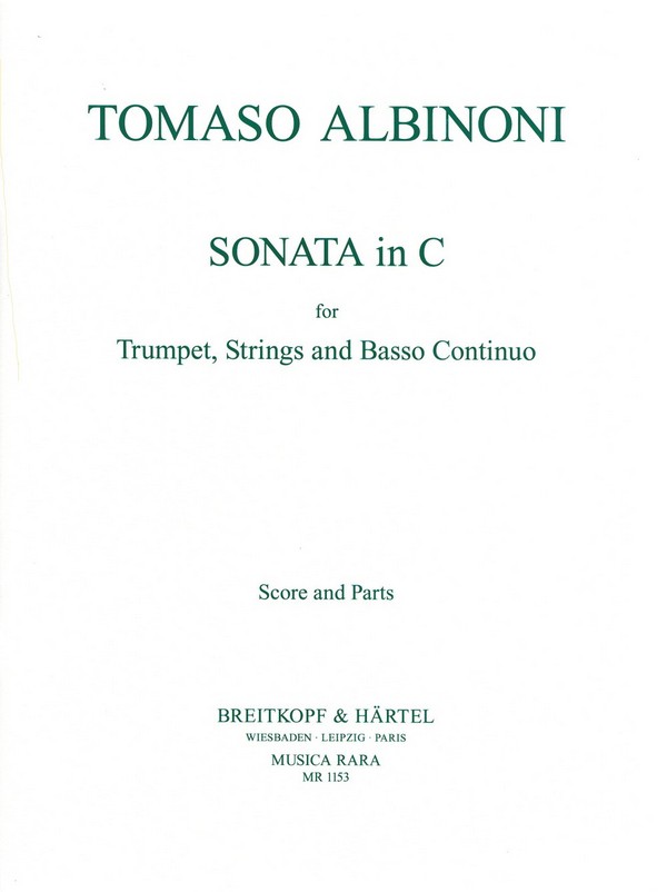 Sonata c major&nbsp;&nbsp;for trumpet and string orchestra&nbsp;&nbsp;Partitur und Stimmen