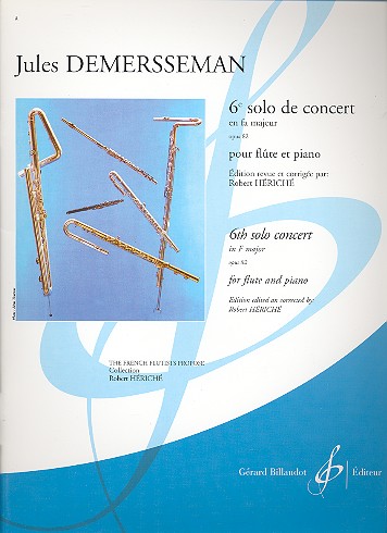 Solo de concert fa majeur op.82,6  pour flute et piano  