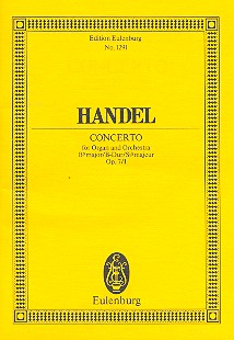 Konzert B-Dur op.7,1&nbsp;&nbsp;für Orgel und Orchester&nbsp;&nbsp;Studienpartitur