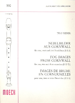 Nebelbilder aus Cornwall  für 1-3 Blockflöten (SSA)  Partitur