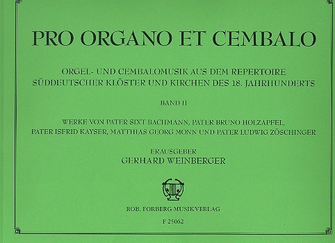 Pro organo et cembalo Band 2&nbsp;&nbsp;&nbsp;&nbsp;