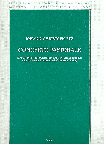 Concerto pastorale  für Blockflöten (Flöten) und Streicher  Partitur