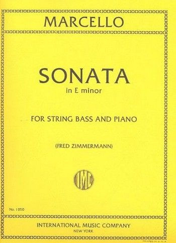 Sonata e minor&nbsp;&nbsp;for double bass and piano&nbsp;&nbsp;
