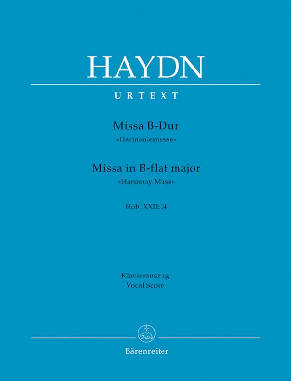 Missa B-Dur Hob.XXII:14&nbsp;&nbsp;für Soli, Chor und Orchester&nbsp;&nbsp;Klavierauszug