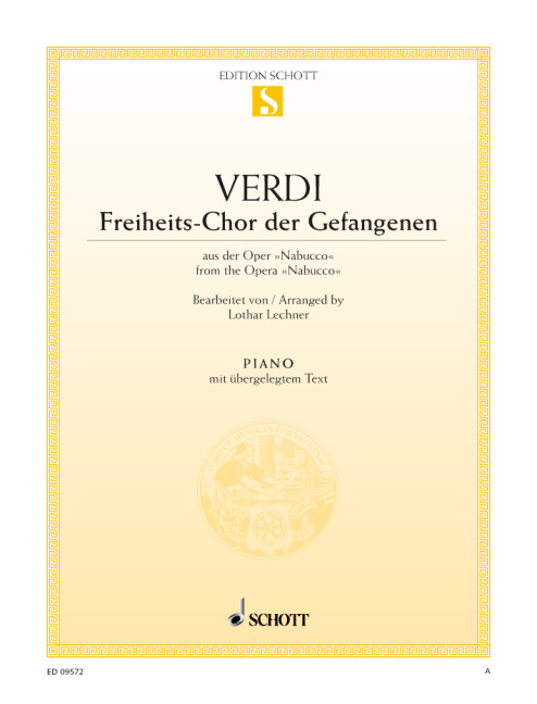 Freiheits-Chor der Gefangenen&nbsp;&nbsp;für Klavier (mit Text)&nbsp;&nbsp;