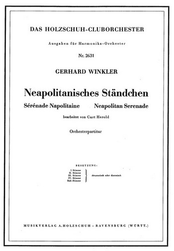 Neapolitanisches Ständchen  Akkordeonorchester  Partitur