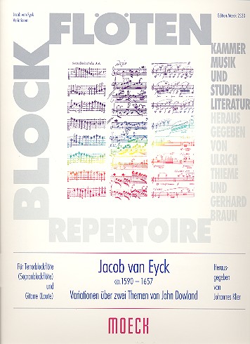 Variationen über 2 Themen von John Dowland&nbsp;&nbsp;für Tenorblockflöte und Gitarre&nbsp;&nbsp;Partitur