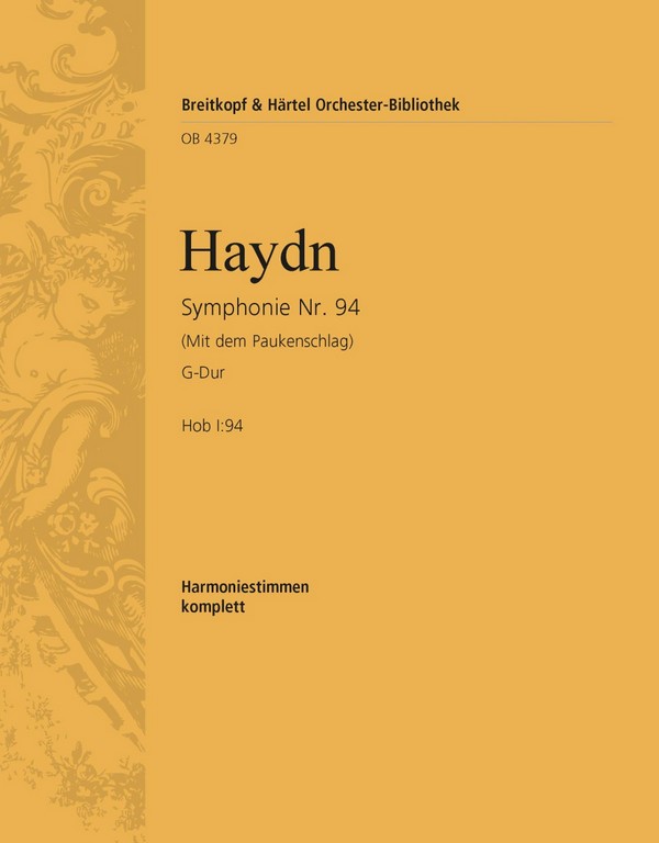 Sinfonie G-Dur Nr.94 Hob.I:94 ('Paukenschlag')&nbsp;&nbsp;für Orchester&nbsp;&nbsp;Harmonie