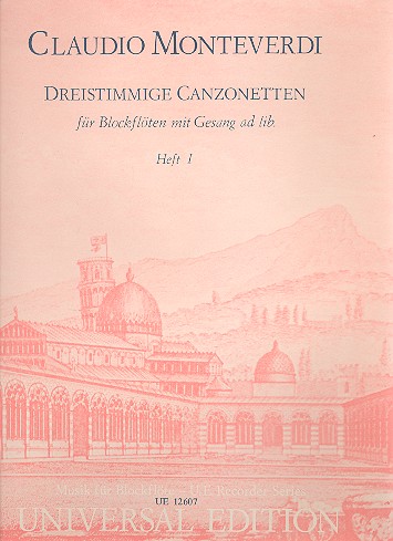 Dreistimmige Canzonetten Band 1&nbsp;&nbsp;7 Canzonetten für 3 Blockflöten (SAT)&nbsp;&nbsp;Partitur