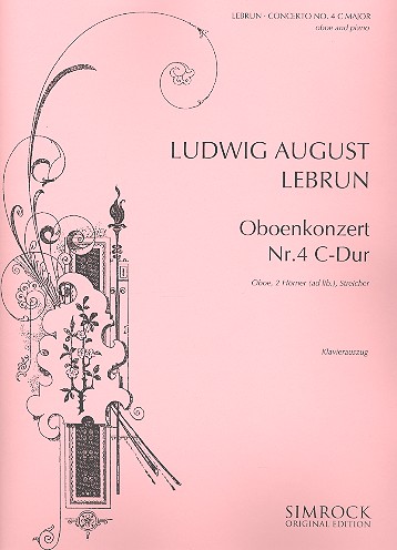 Concerto Nr.4 C-Dur  für Oboe und Orchester  für Oboe und Klavier