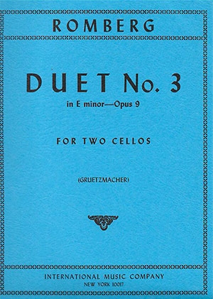 Duet e minor op.9,3  for 2 violoncellos  score