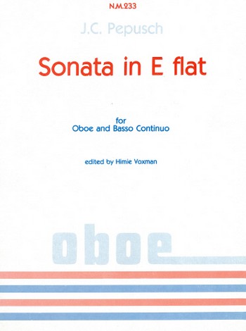 Sonata E flat major  for oboe and bc  