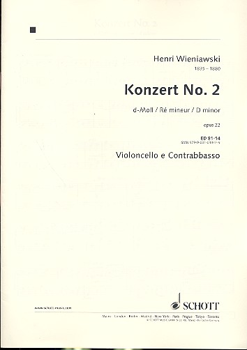 Konzert d-Moll Nr.2 op.22  für Violine und Orchester  Cello / Bass