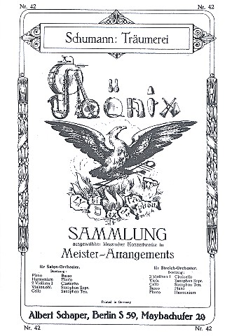 Träumerei op.15,7 für&nbsp;&nbsp;Salonorchester&nbsp;&nbsp;(Kopie)