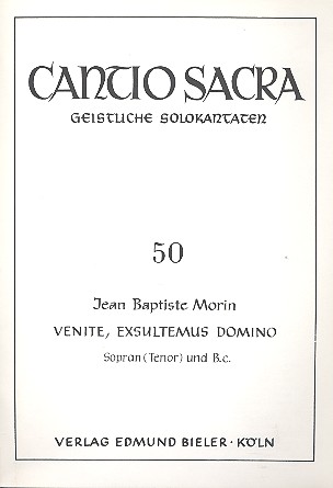 Venite exsultemus domino&nbsp;&nbsp;für Sopran (Tenor) und Bc&nbsp;&nbsp;
