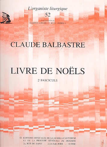 Livre de Noels vol.2  pour orgue  