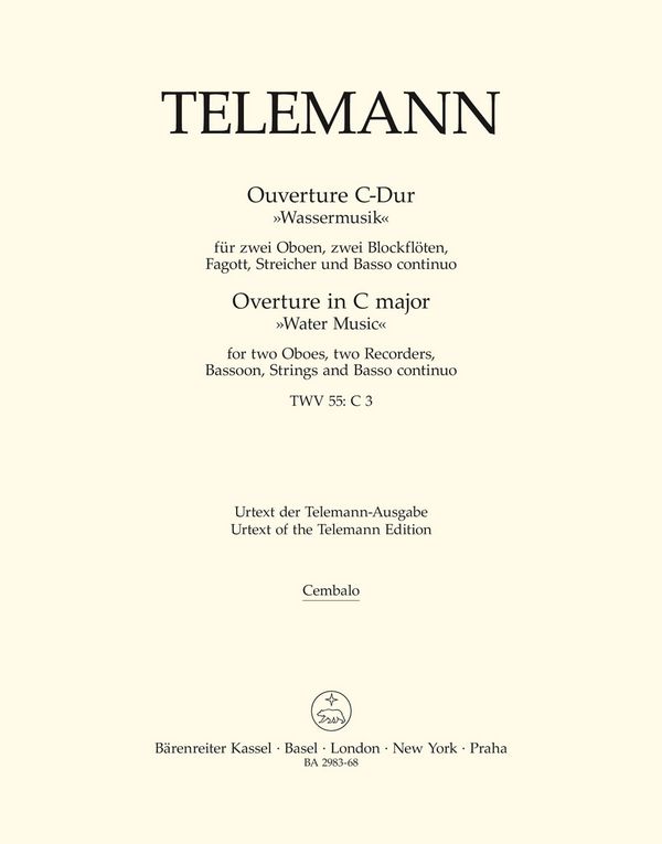 Ouvertüre C-Dur&nbsp;&nbsp;für Orchester&nbsp;&nbsp;Cembalo