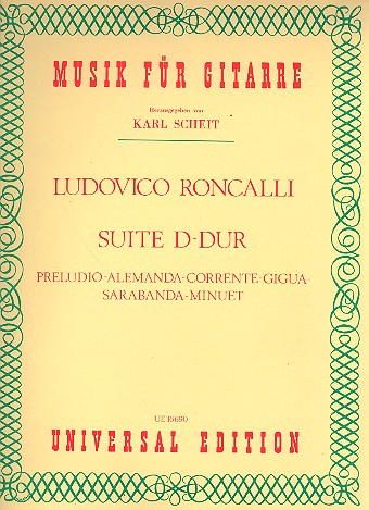 Suite D-Dur&nbsp;&nbsp;für Gitarre&nbsp;&nbsp;