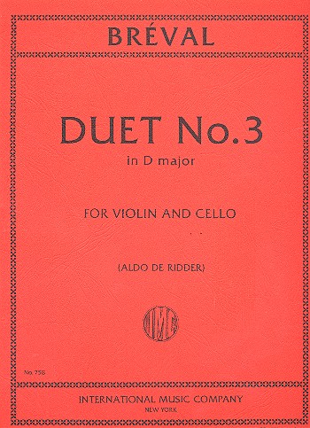 Duet no.3 D major  for violin and cello  score