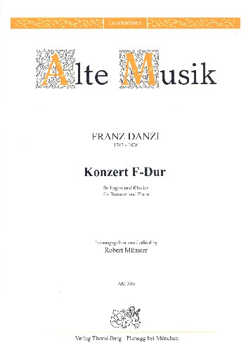 Konzert F-Dur   für Fagott und Orchester  für Fagott und Klavier