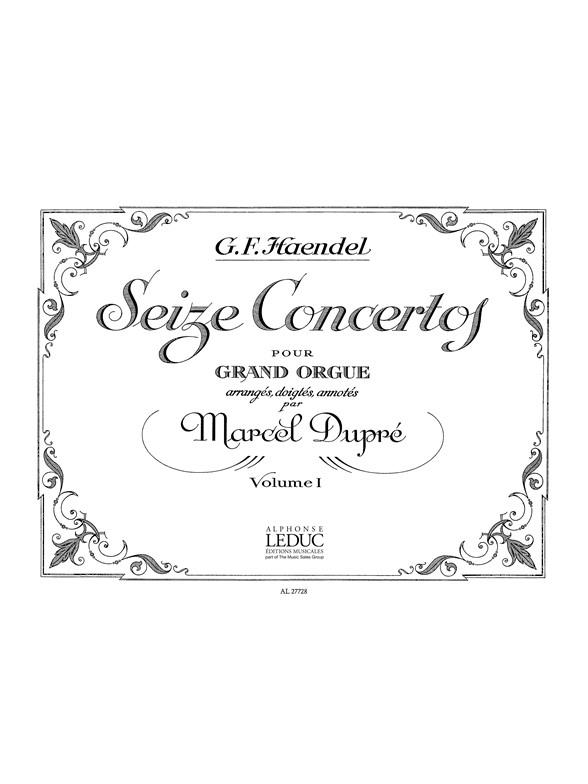 16 concertos vol.1 (nos.1-6)  pour grand orgue  