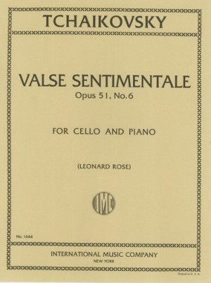 Valse Sentimentale op.51,6&nbsp;&nbsp;for violoncello and piano&nbsp;&nbsp;