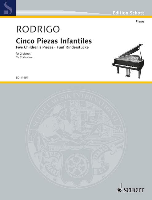 5 piezas infantiles  for 2 pianos  score