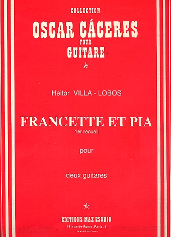 Francette et pia vol.1 (nos.1-5)  pour 2 guitares  Partitur